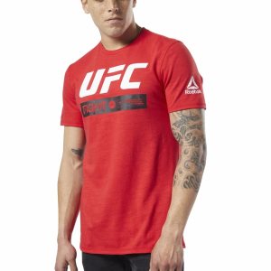 Reebok UFC Fan Gear Fight Week T Shirt Herren - Rot - DE 958-BLY